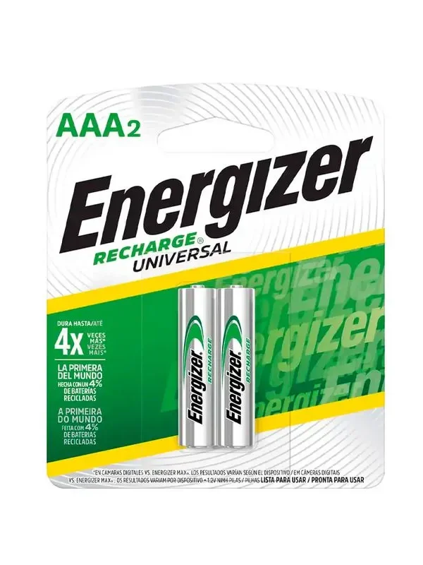 PILA ENERGIZER RECARGABLE AAA (PACK X2)