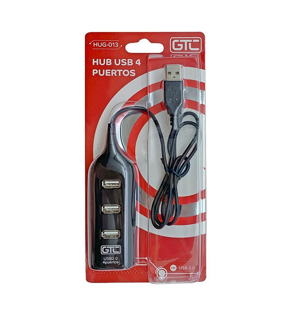 HUB USB 4 PUERTOS GTC HUG-013
