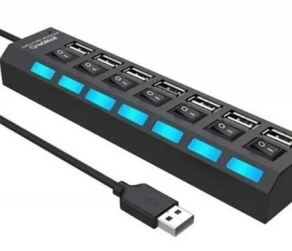 HUB USB 7 PUERTOS 2.0 HI-SPEED