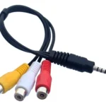 CABLE ADAPTADOR 3.5MM A 3 RCA (AUDIO Y VIDEO)