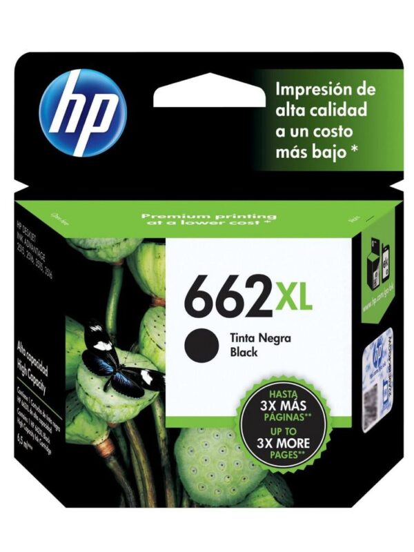 CARTUCHO HP 662XL NEGRO (CZ105AL) (6.5 ml)
