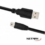 CABLE MINI USB A USB NETMAK 1.5 METROS
