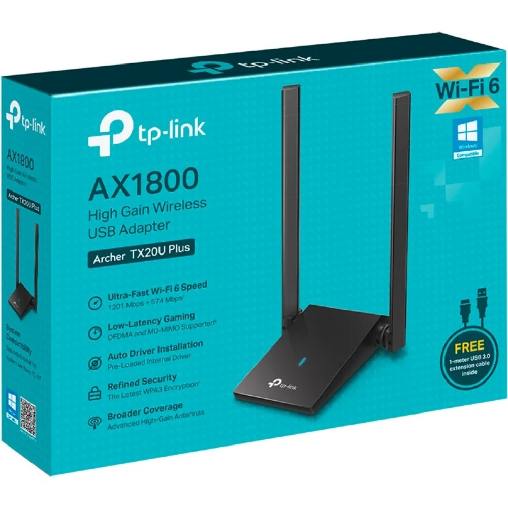 PLACA-RED-USB-TP-LINK-ARCHER-TX20U-PLUS-AX1800-WF6_3-1000x1000-1 PLACA DE RED TP-LINK ARCHER TX20U PLUS AX1800 - Imagen 1
