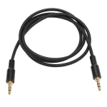 CABLE AUXILIAR GOMA 3.5MM FICHA RECTA EN L + RESORTE