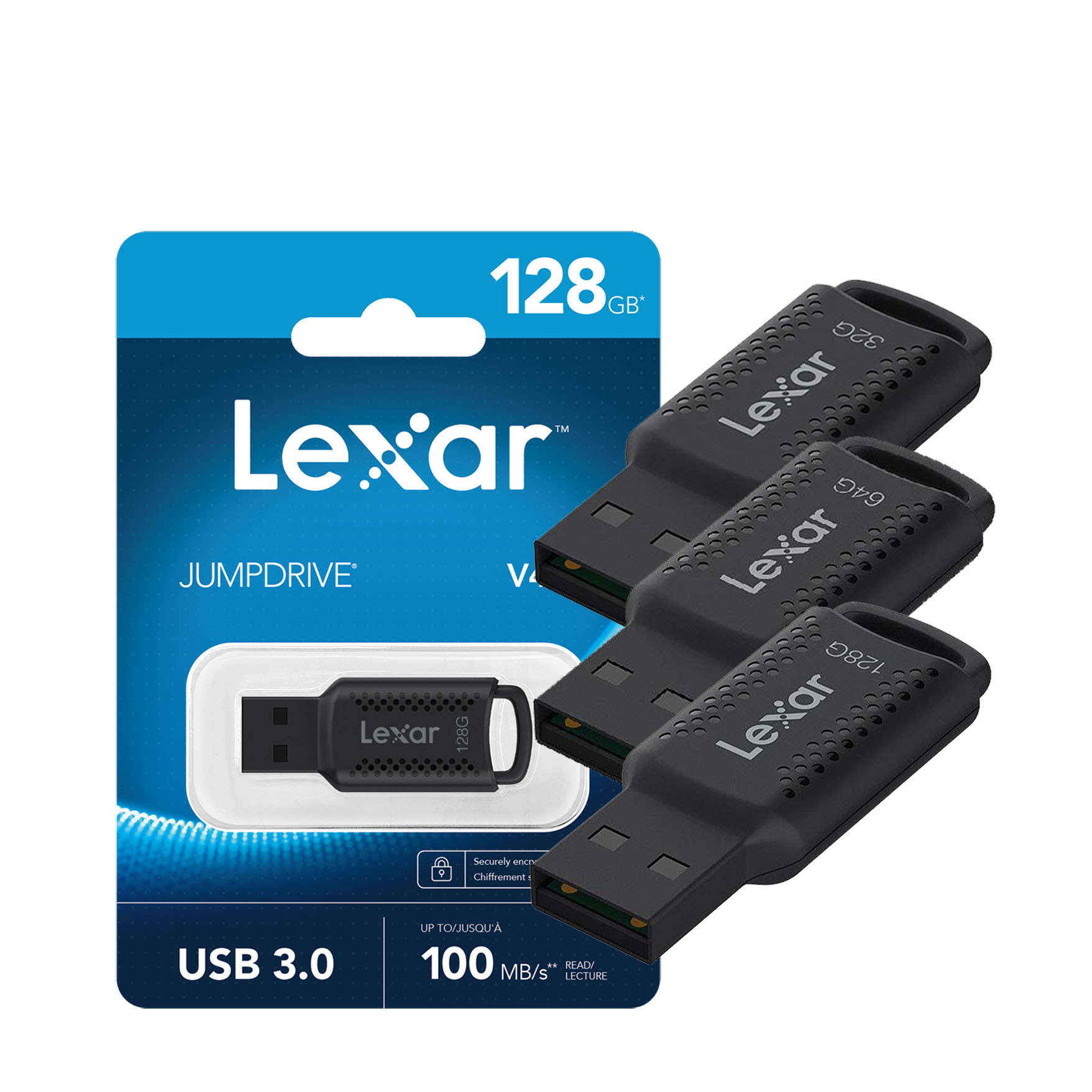 fd74c24b11b5f062d79cb810a8e73515 PEN DRIVE LEXAR JUMPDRIVE V40 128GB - Imagen 1
